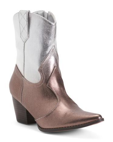 Bambi Leather Western Boots for Women | Leather/Metal Product Image