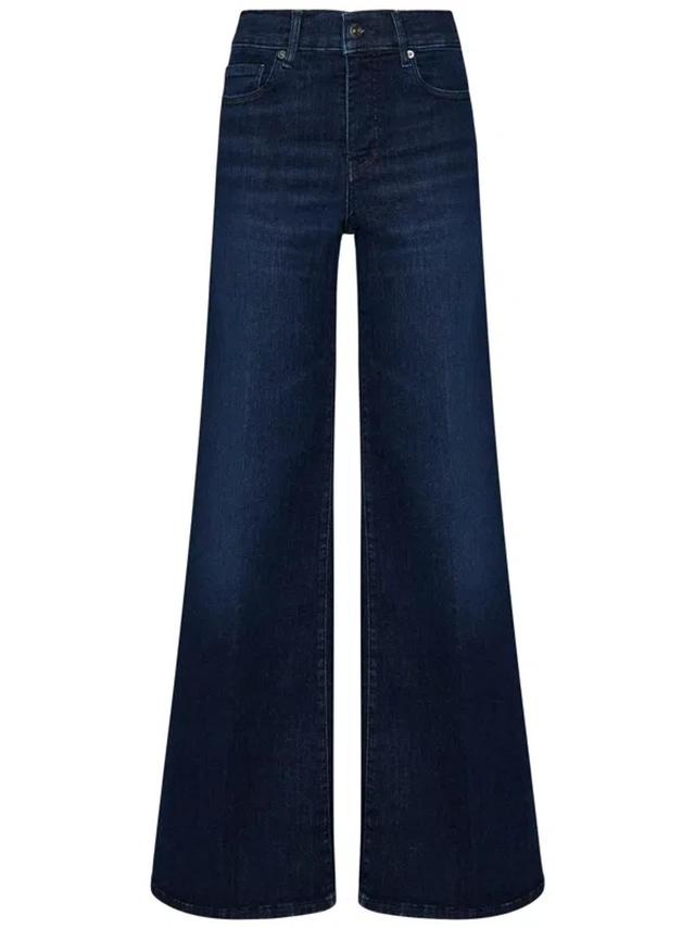 Denim Le Palazzo Jeans In Blue Product Image