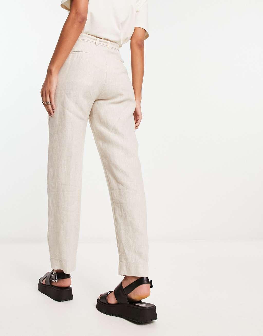 & Other Stories belted linen pants Product Image