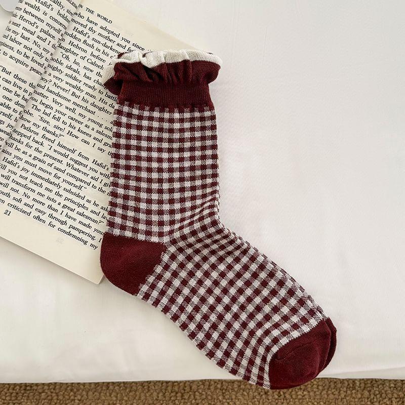 Patterned Crew Socks / Set Product Image