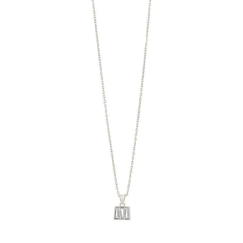 MC Collective Cubic Zirconia Colsie Pendant Necklace, Womens, Silver Tone Product Image