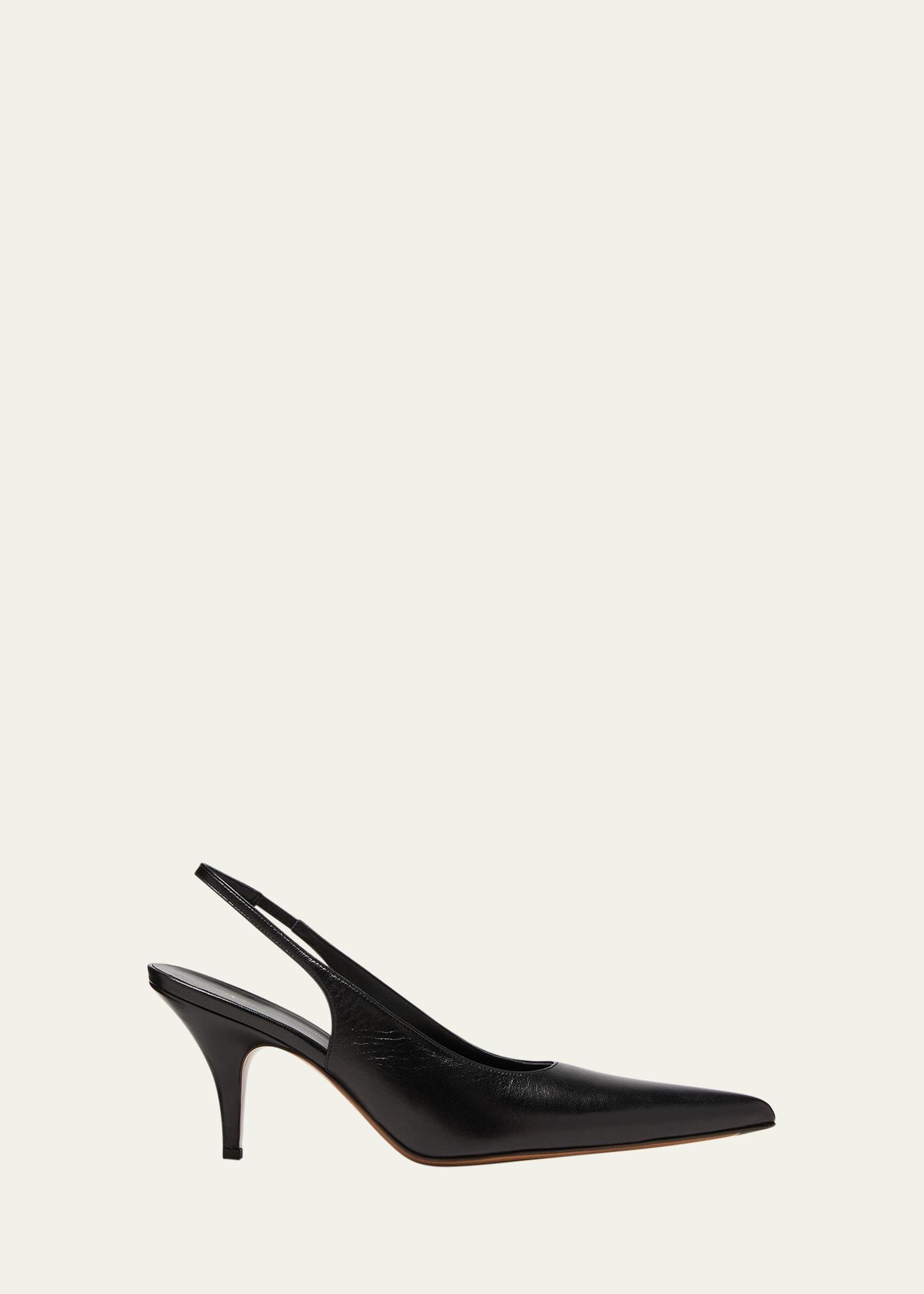 Napa Leather Slingback Pumps Product Image