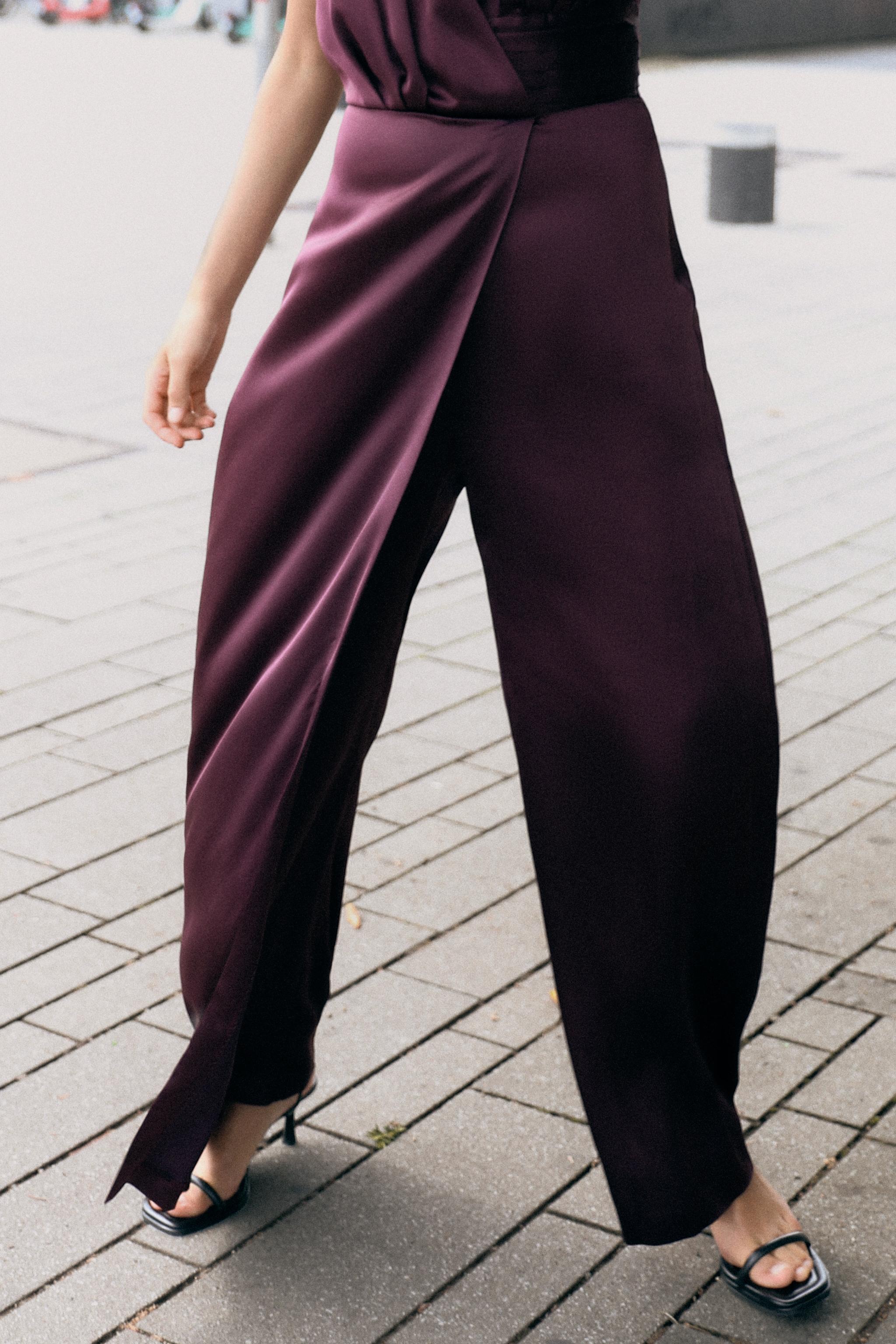 LONG RUCHED HALTER JUMPSUIT Product Image