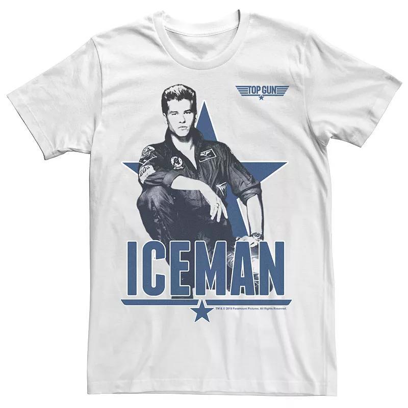 Mens Top Gun Iceman Portrait Poster Tee Product Image