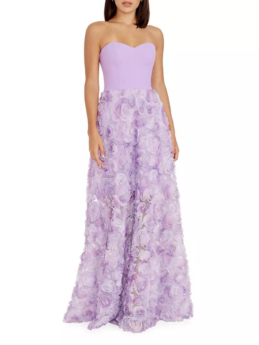 Summer Audrina Floral Appliquè Gown Product Image