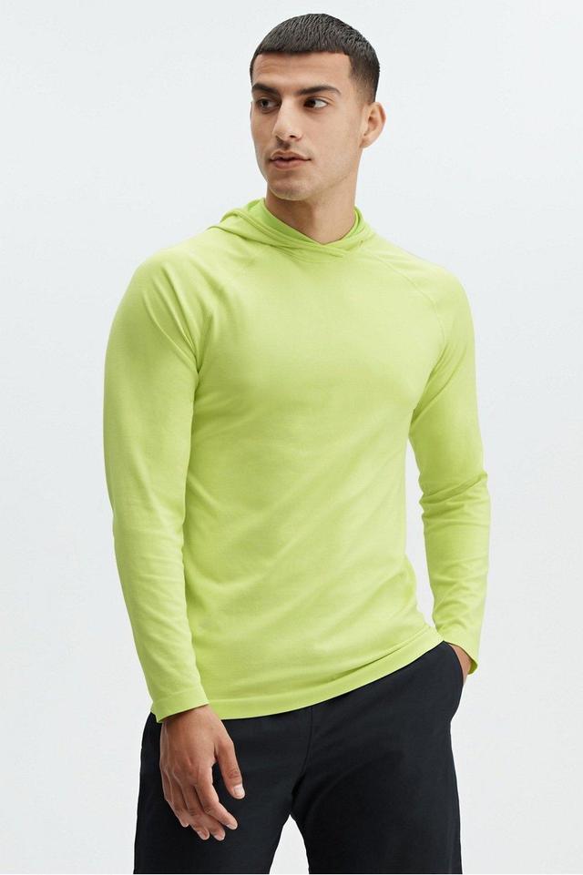 Fabletics Men The Training Day Hoodie male Faded Lime Size L Product Image