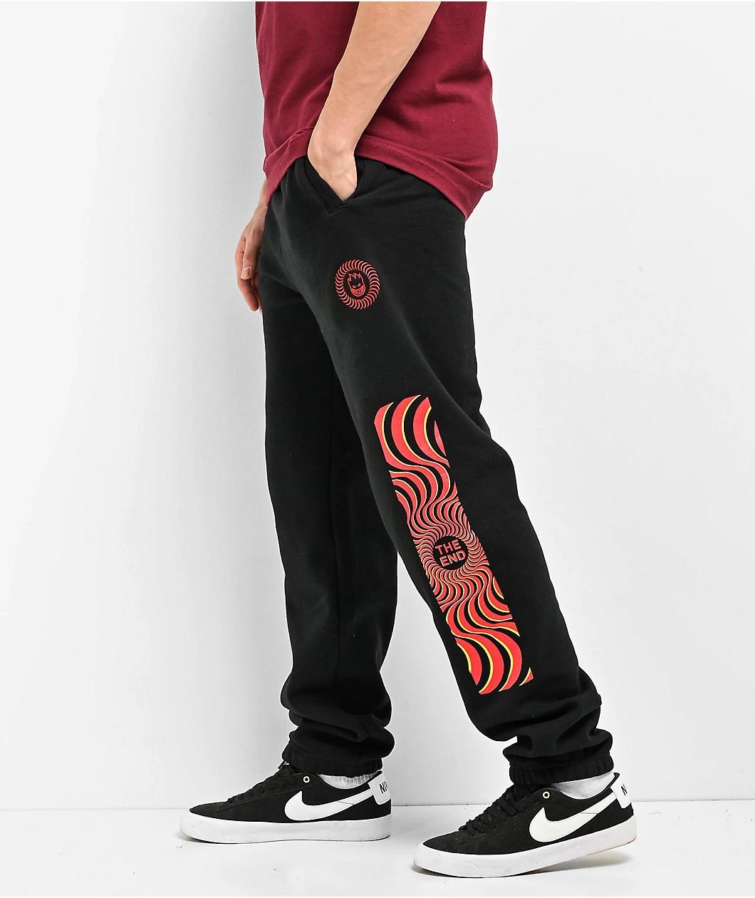 Spitfire Classic Overlay Black Sweatpants Product Image