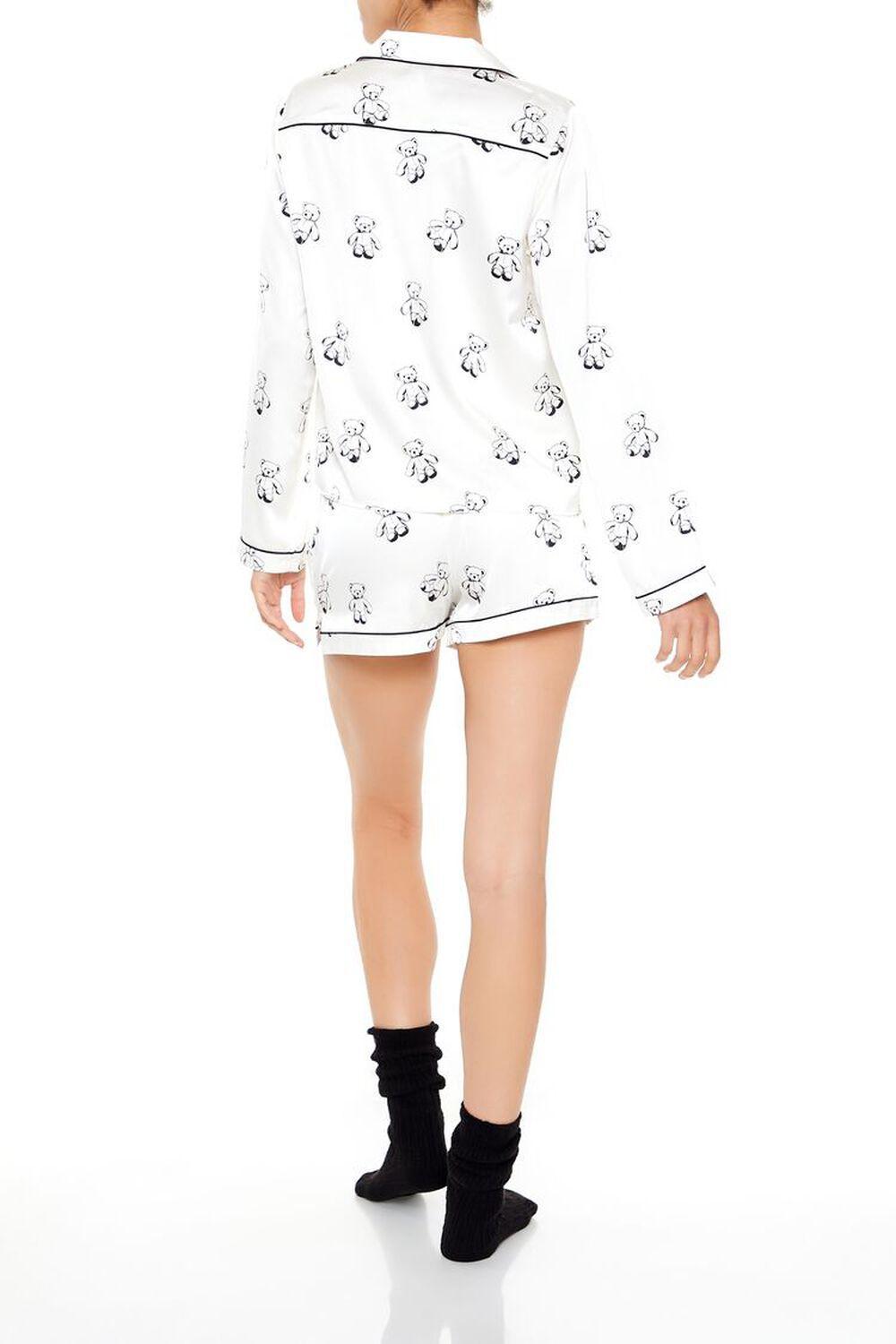 Teddy Bear Shirt & Shorts Pajama Set | Forever 21 Product Image