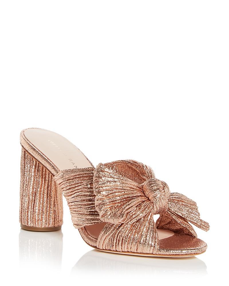 Loeffler Randall Penny Pleated Knot Mule (Dune) Women's Shoes Product Image