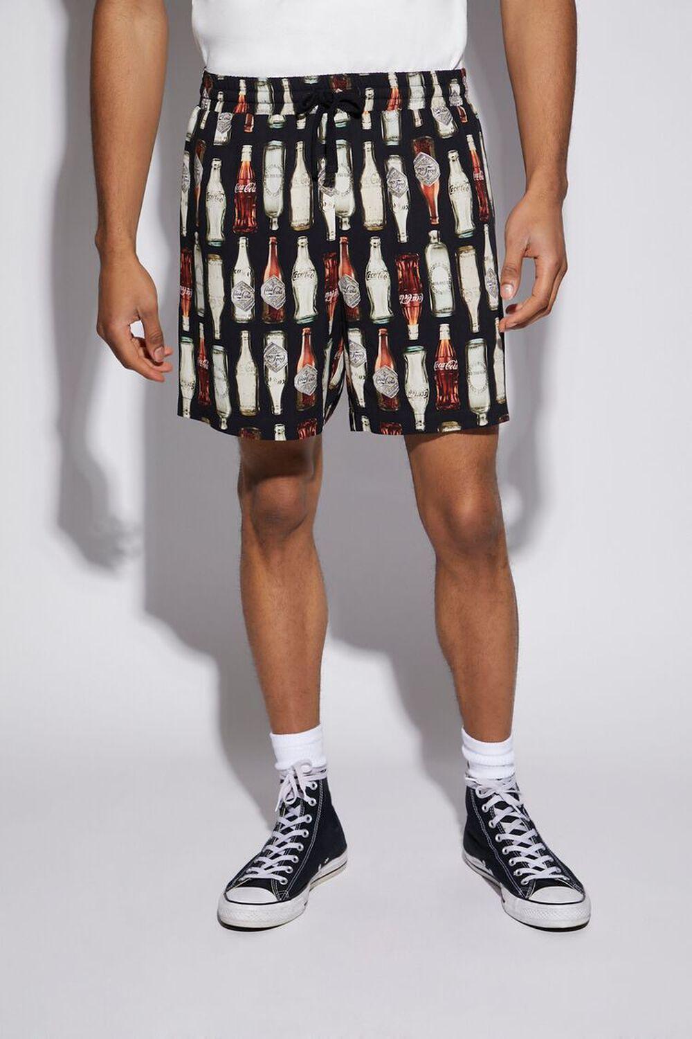 Coca-Cola Bottle Print Shorts | Forever 21 Product Image