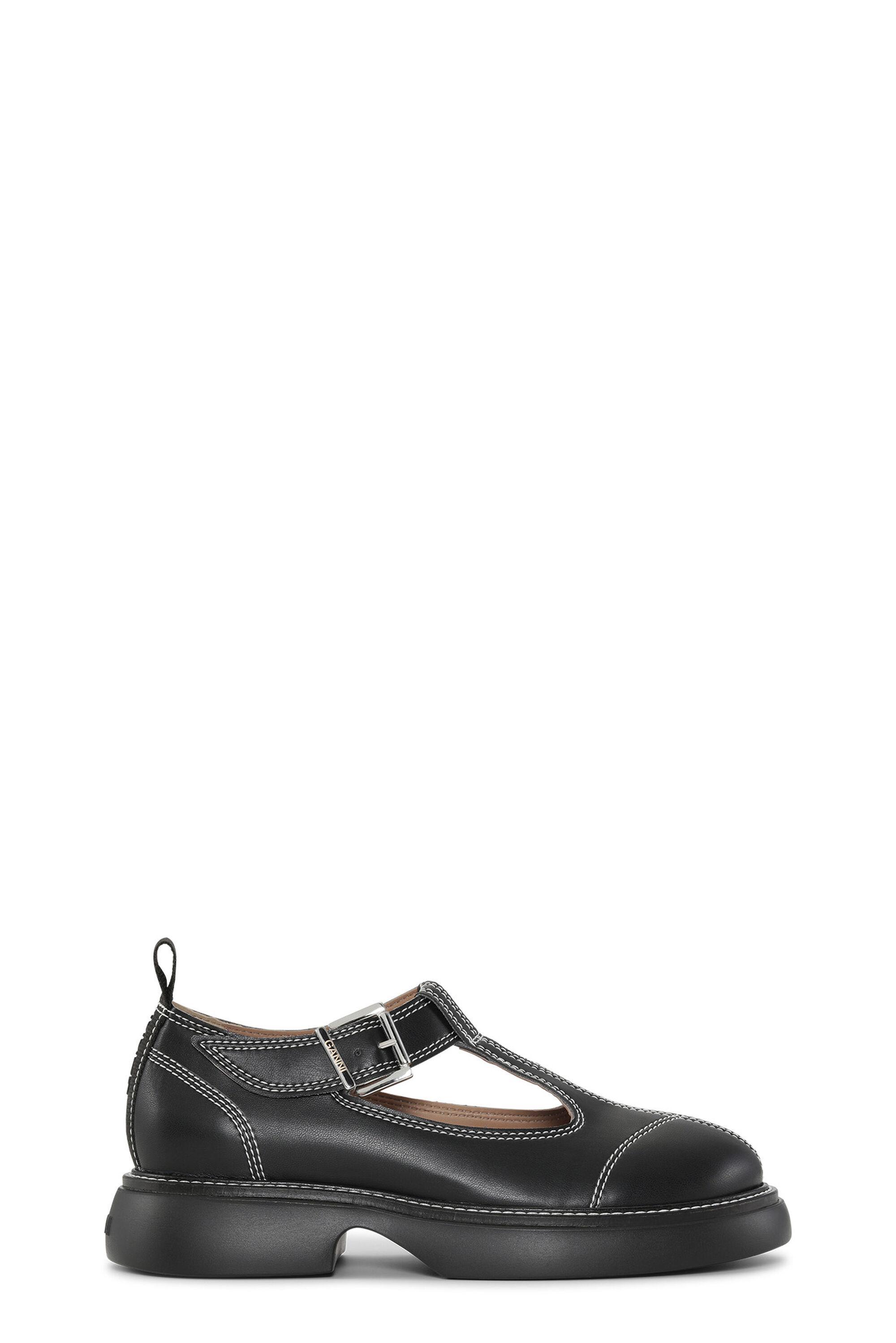 EVA Black/White Everyday Buckle Mary Jane Shoes Product Image