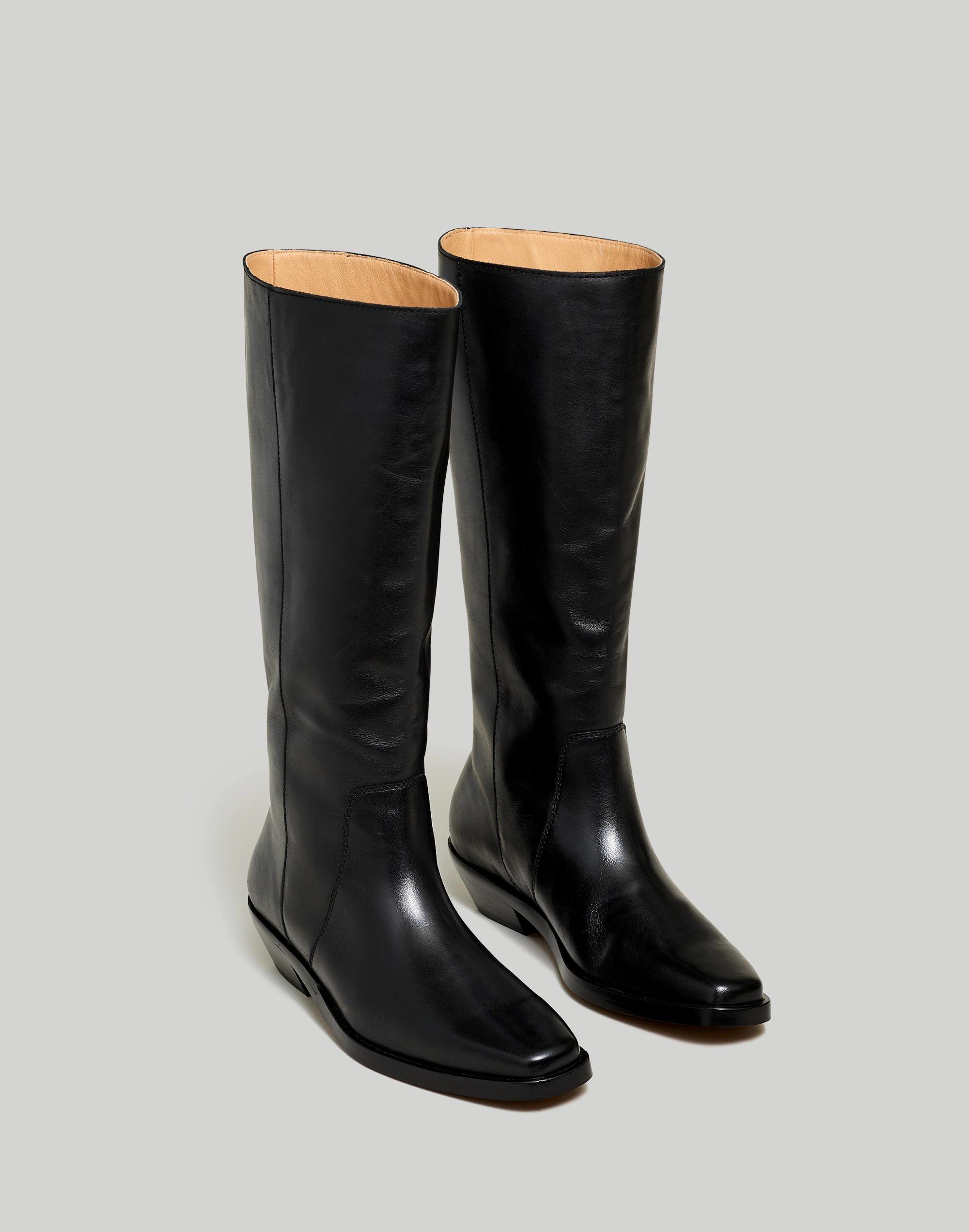 The Antoine Tall Boot with Extended Calf in Leather Product Image