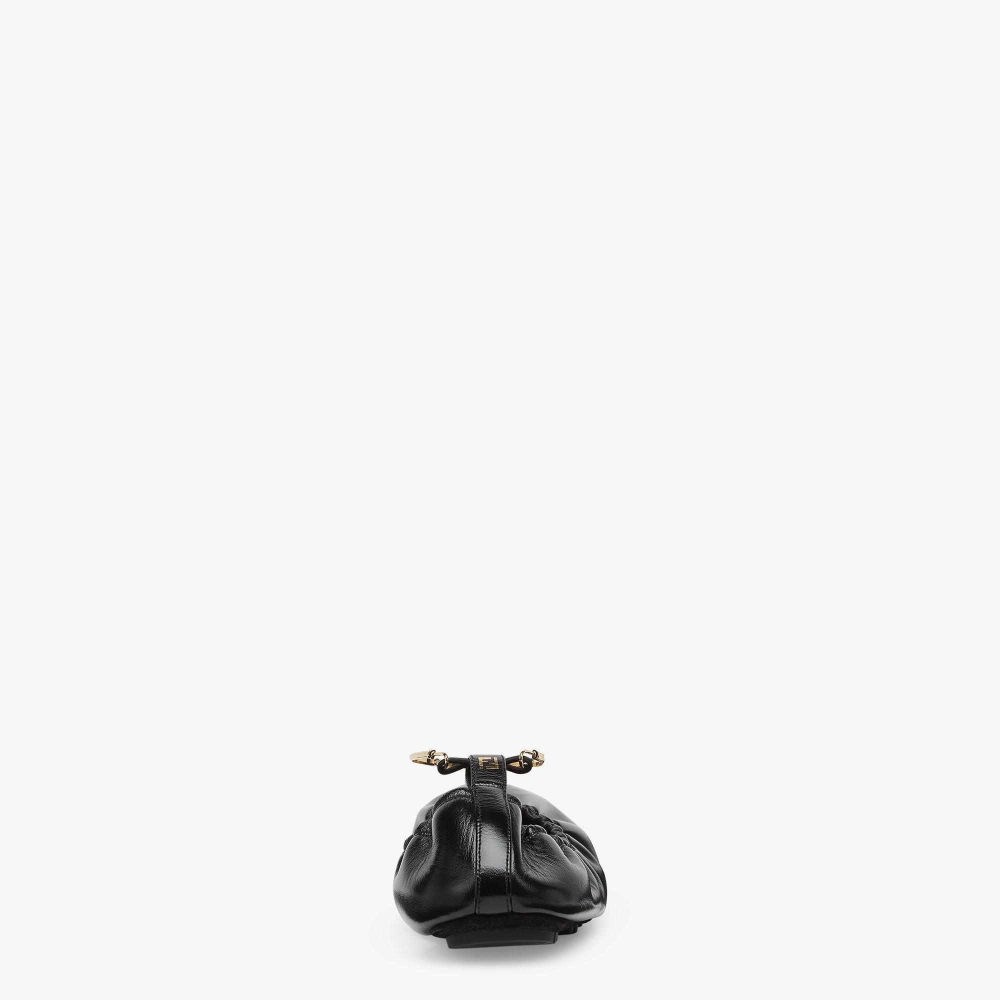 Fendi FiloBlack leather ballerinas Product Image