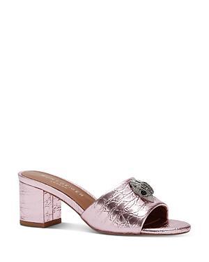 Kurt Geiger London Womens Kensington Crystal Eagle Head Block Heel Sandals Product Image