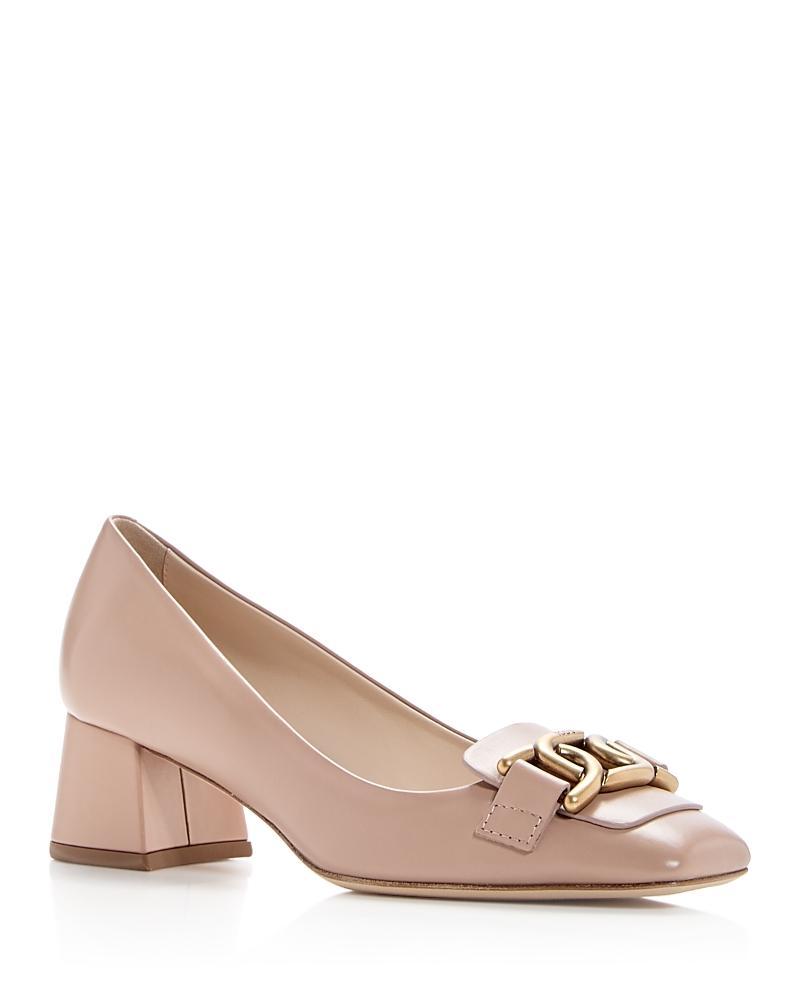 Tods Womens Kate Block Heel Pumps Product Image