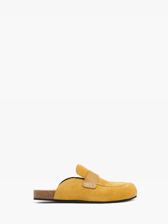 CORDUROY LOAFER MULES in yellow | JW Anderson US  Product Image