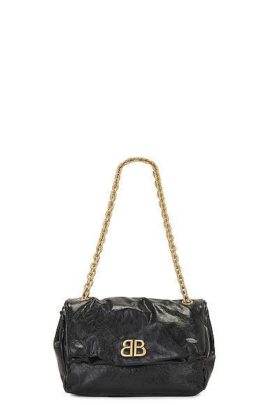 Balenciaga Monaco Small Chain Bag Black.. Product Image