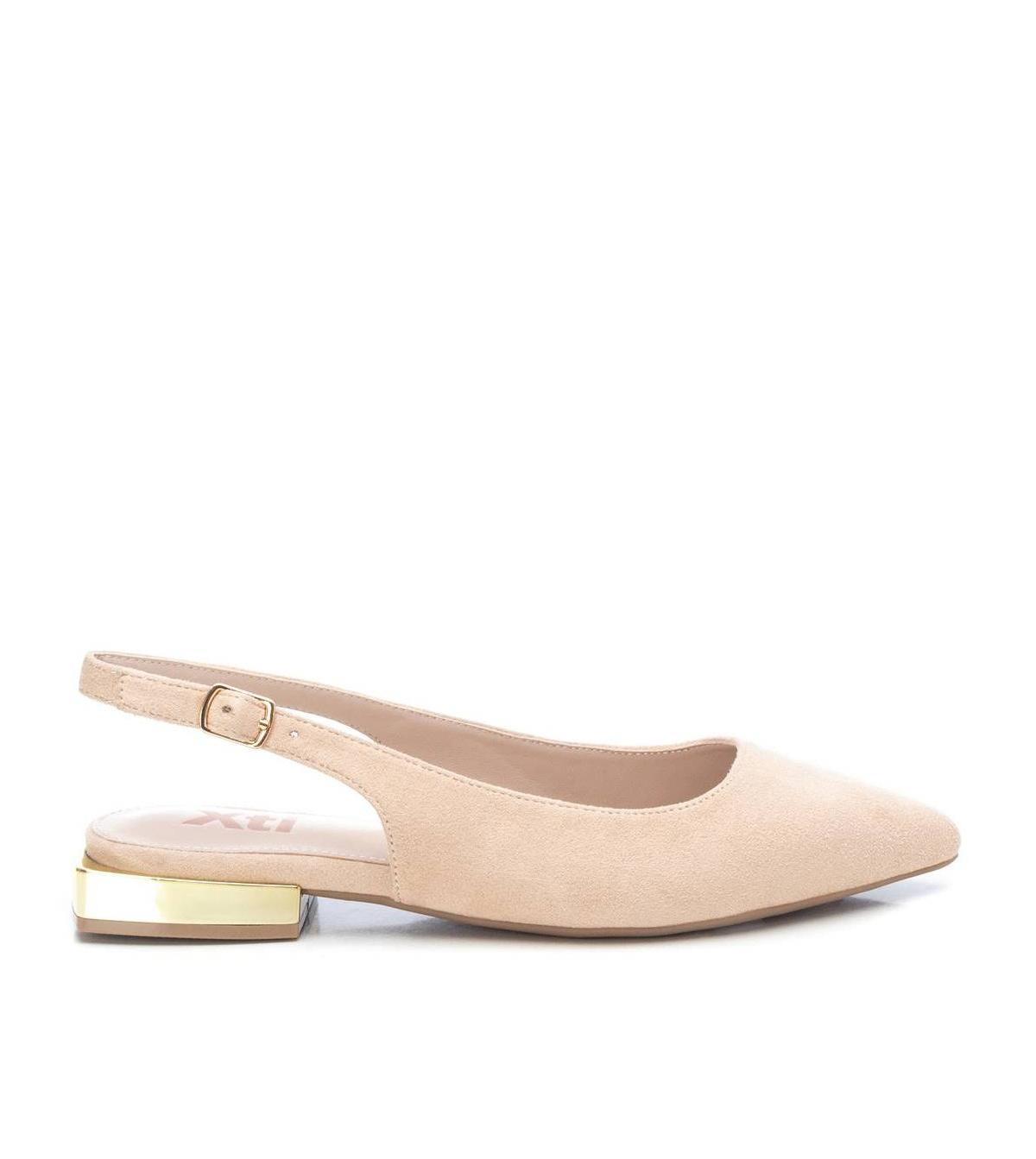 Xti Womens Slingback Suede Flats By Xti Beige Product Image