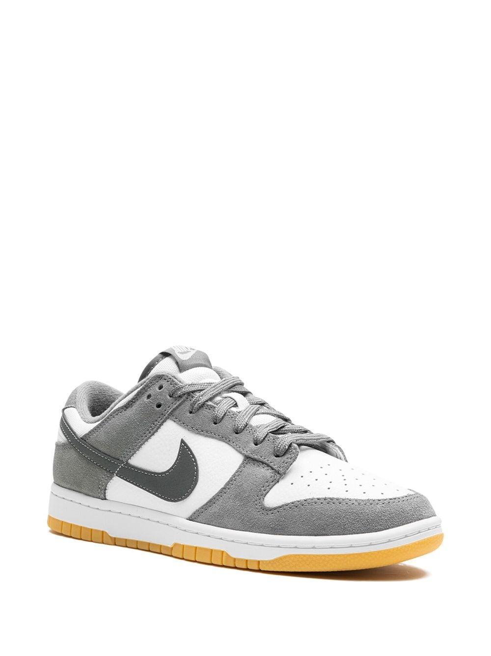 Dunk Low "smoke Grey" Sneakers In White Product Image