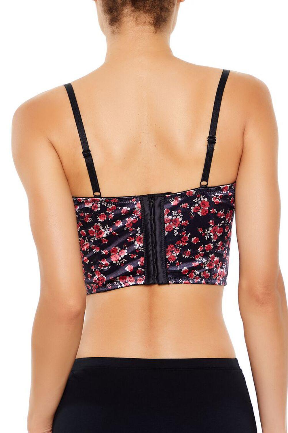 Satin Rose Lingerie Corset Cami | Forever 21 Product Image