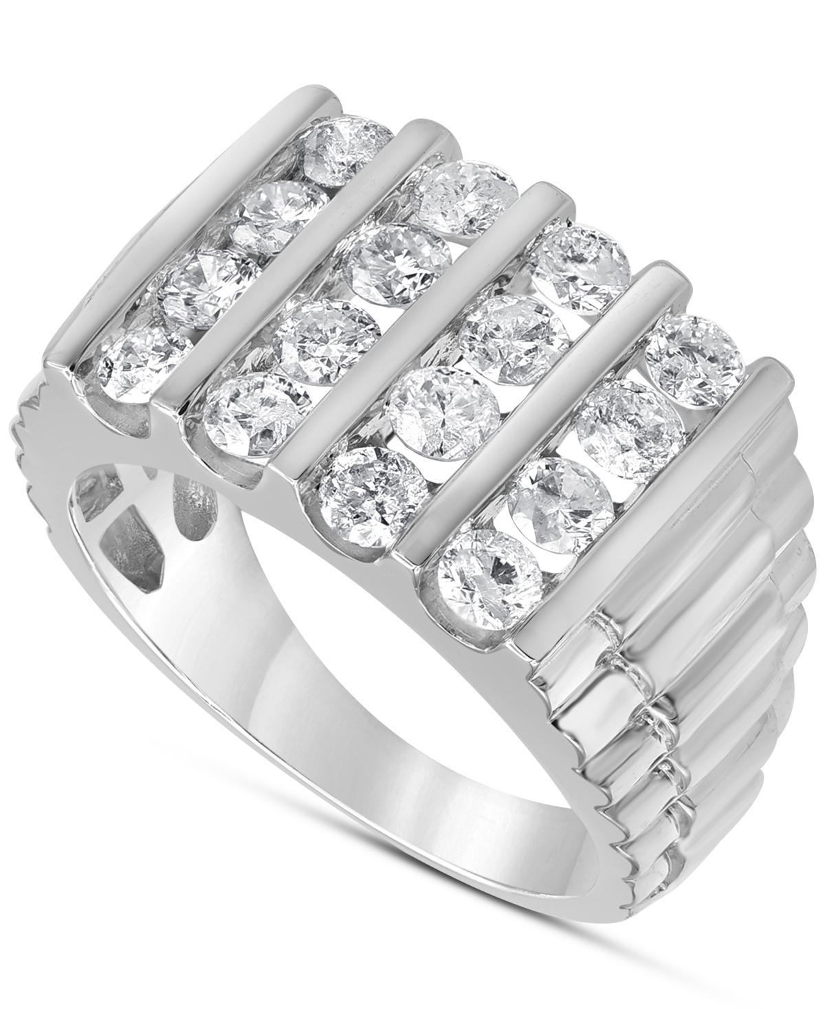 Mens Diamond Vertical Cluster Ring (2 ct. t.w.) in 10k Gold Product Image