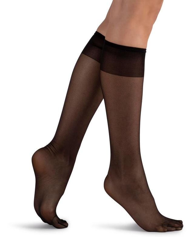 LECHERY 2-Pack Matte Silky Sheer 20 Knee High Socks Product Image