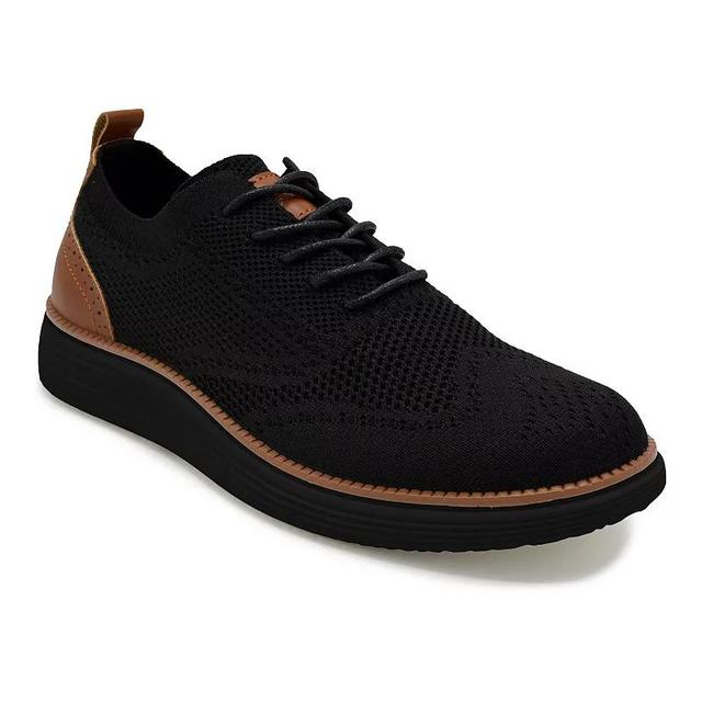 Akademiks Mens Wingtip Knit Oxford Shoes Blue Product Image