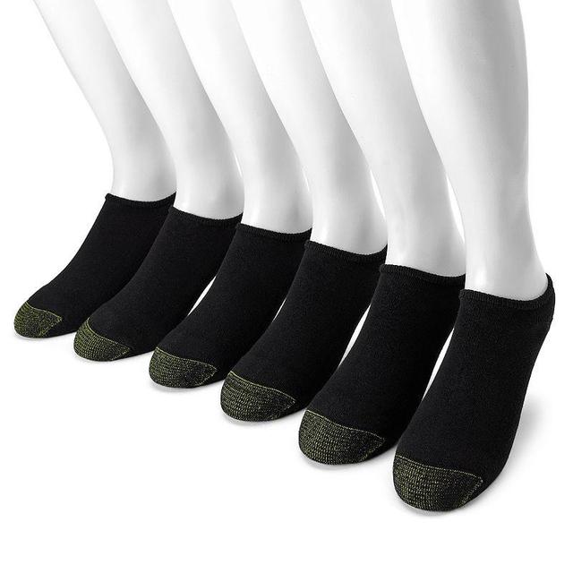 Mens GOLDTOE 6-pk. No-Show Athletic Socks White Product Image