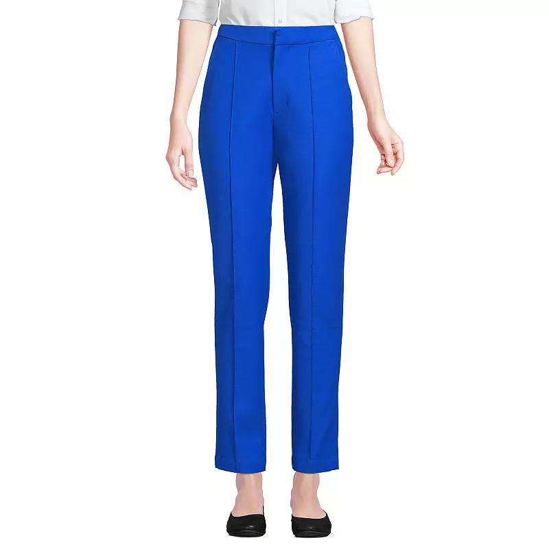 Lands End Womens High Rise Bi Stretch Pintuck Pencil Ankle Pants Product Image