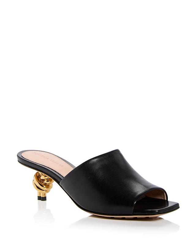 Bottega Veneta Womens Knot Low Heel Slide Sandals Product Image