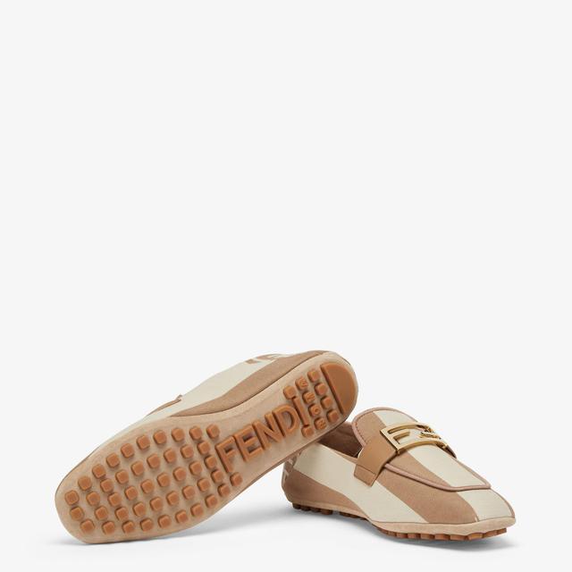 BaguetteBeige canvas loafers Product Image