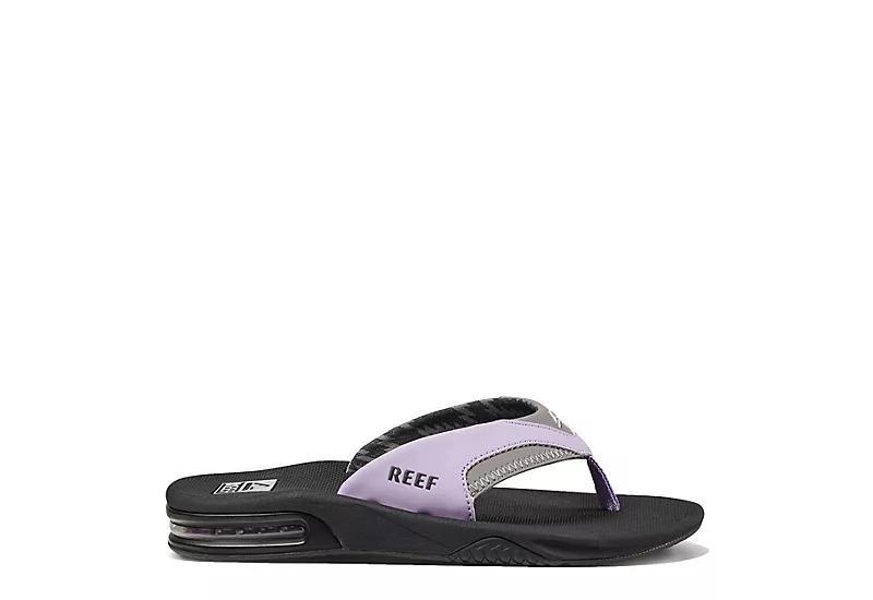 Reef Womens Fanning Flip Flop Sandal - Gray Product Image