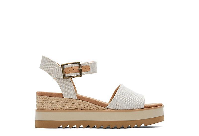 Toms Womens Diana Textile Platform Rope Wedge Sandals Product Image