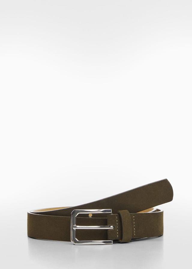 MANGO MAN - Suede belt khakiMen Product Image