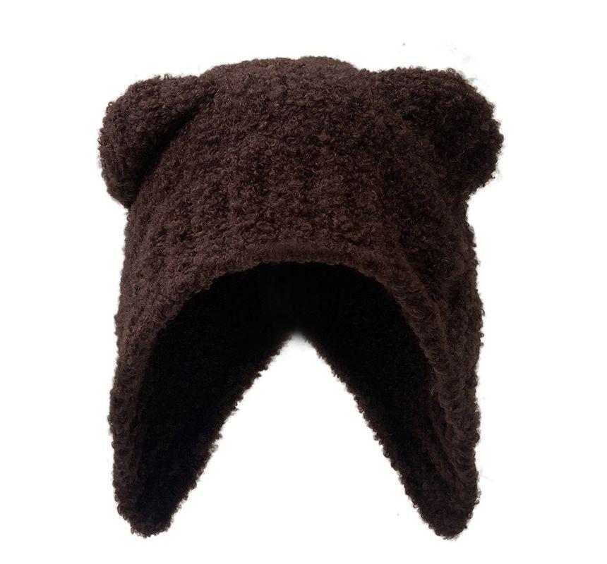 Bear Ear Knit Beanie Product Image