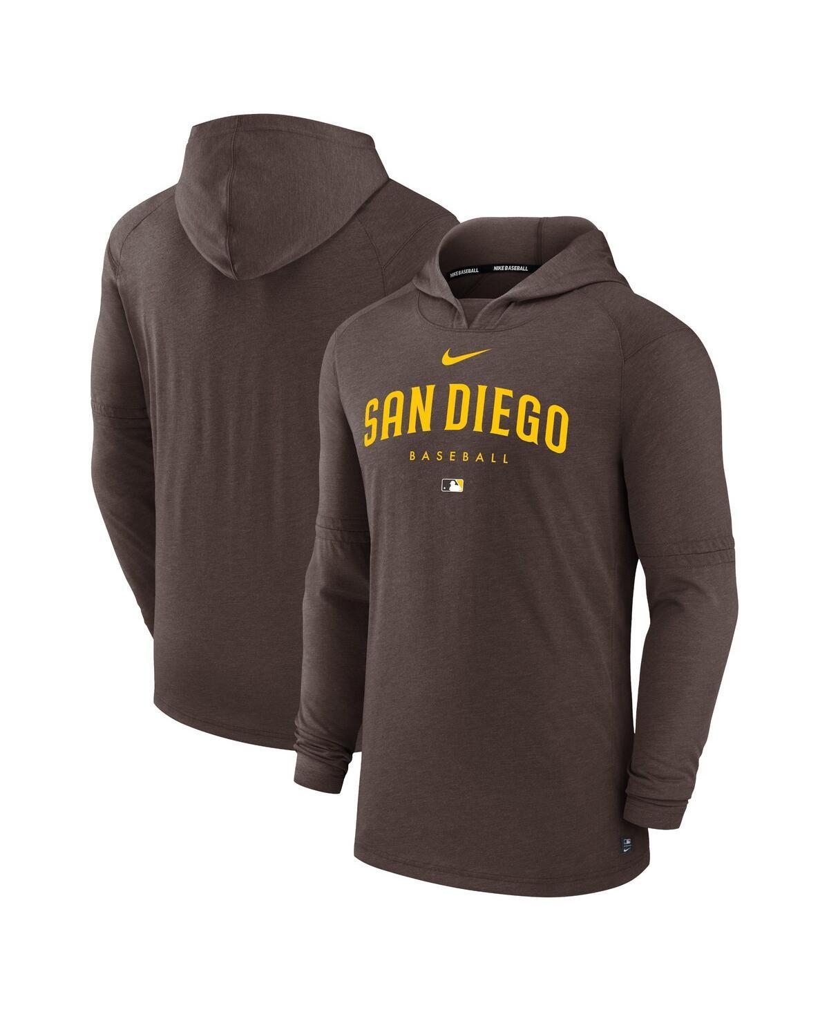 Mens Nike Brown San Diego Padres Authentic Collection Early Work Tri-Blend Performance Pullover Hoodie Product Image