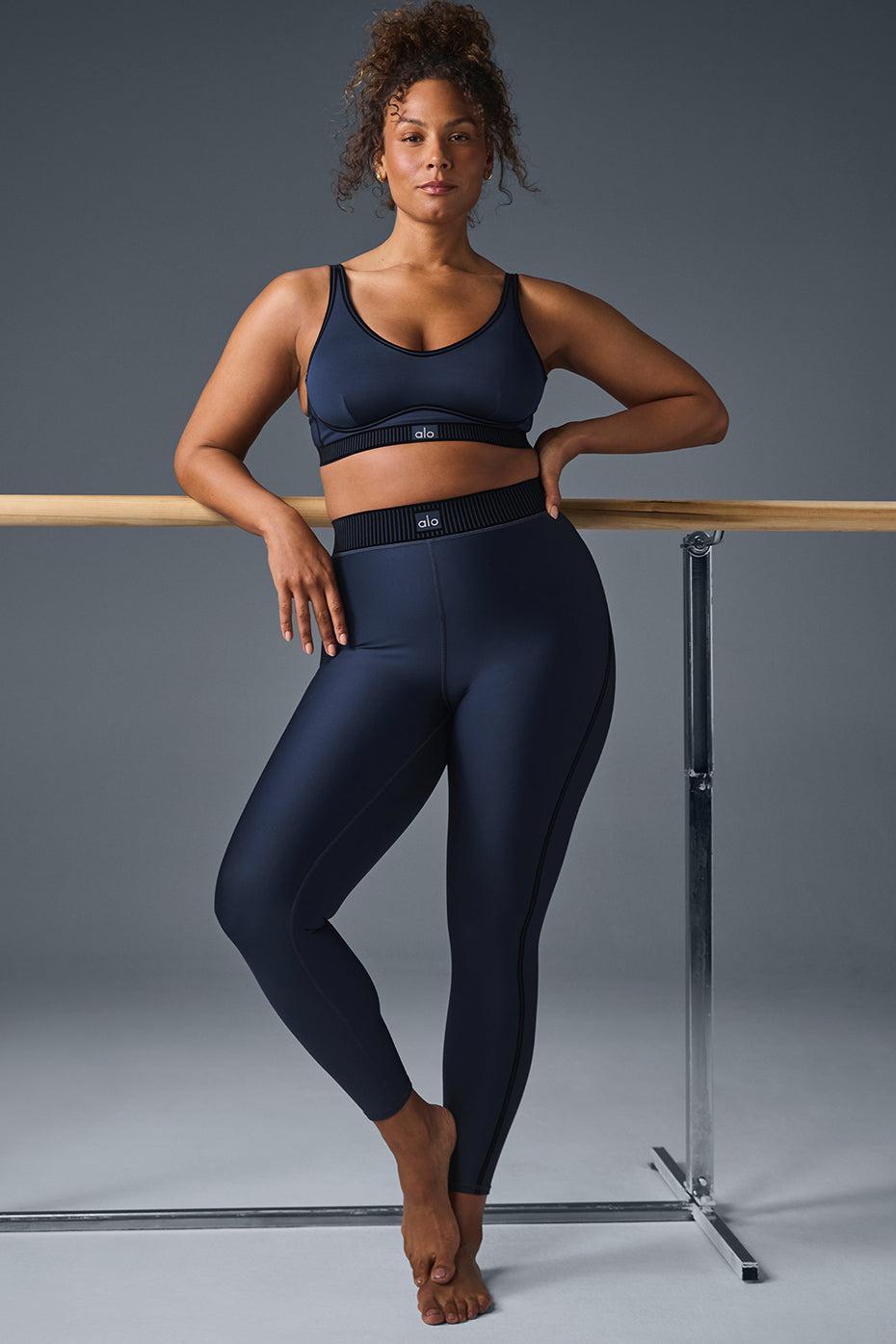 Airlift High-Waist 7/8 Line Up Legging - Navy Female Product Image