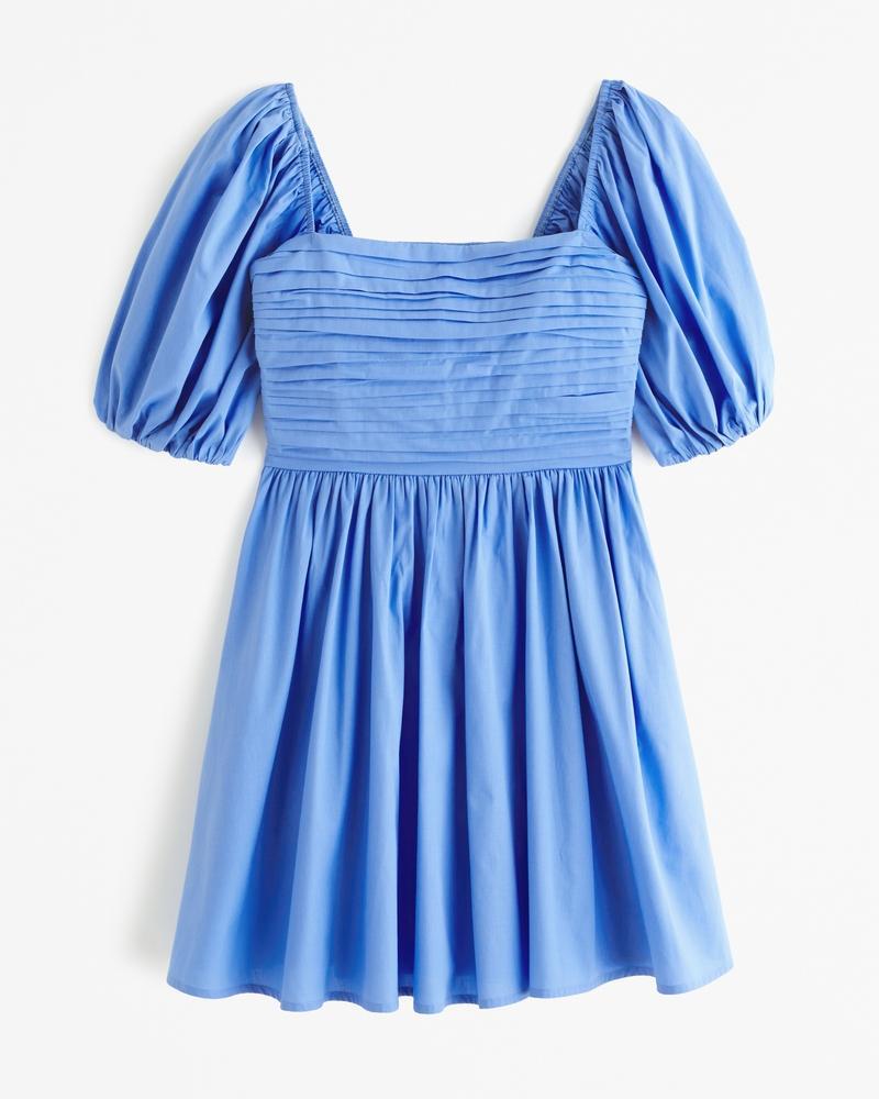 The A&F Emerson Waisted Poplin Mini Dress Product Image