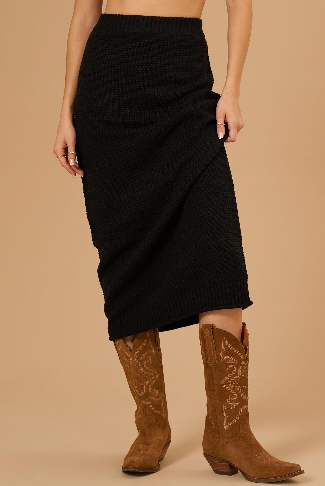 Faith Knit Midi Skirt Product Image