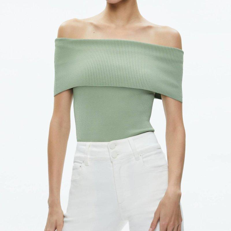 Dolan Foldover Sleeveless Pullover In Green Product Image