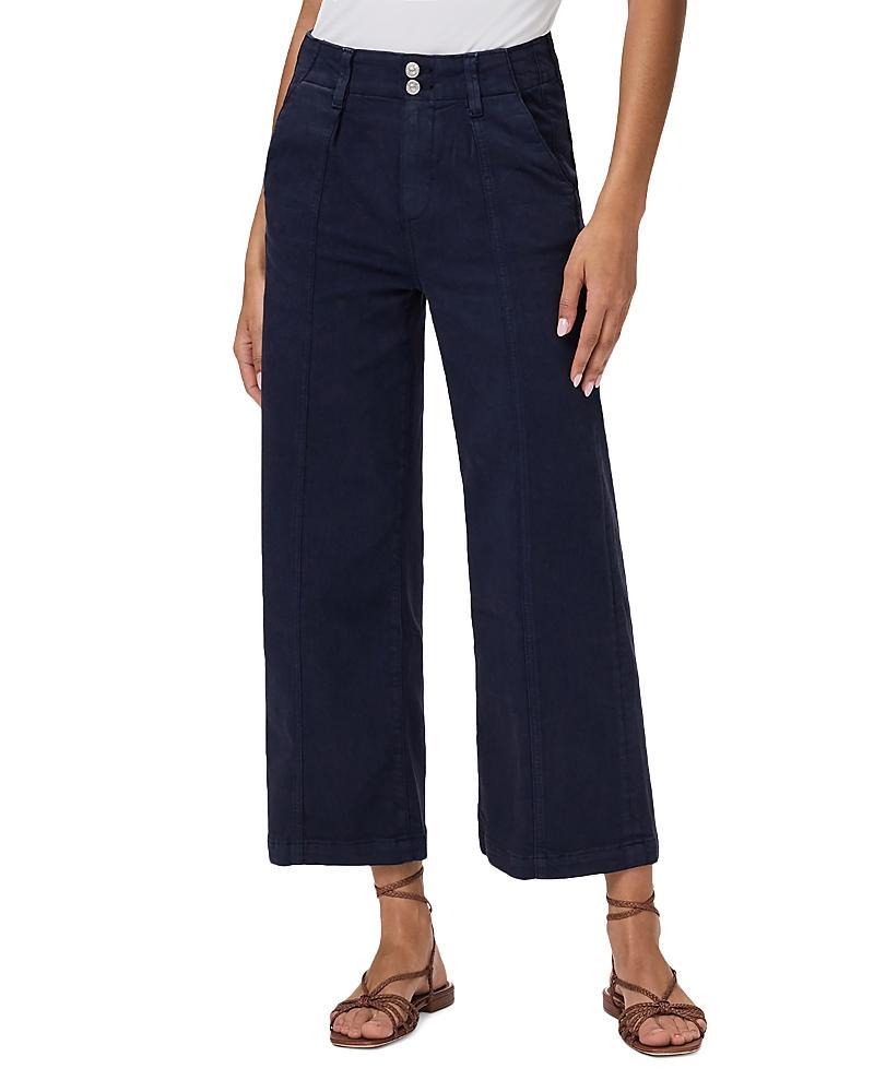 Paige Brooklyn Crop Wide Waistband Double Button in Vintage Cosmic (Vintage Cosmic ) Women's Jeans Product Image