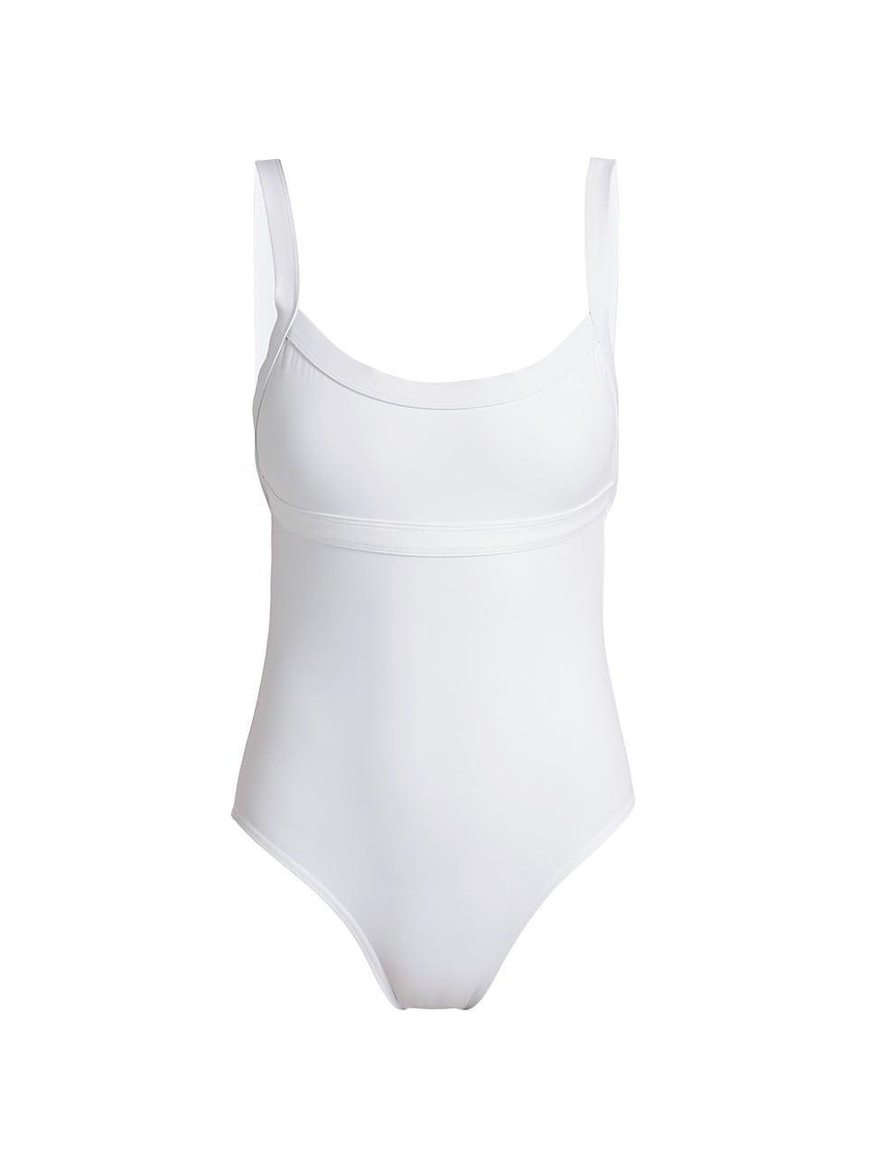 Womens Scoopneck One-Piece Swimsuit Product Image