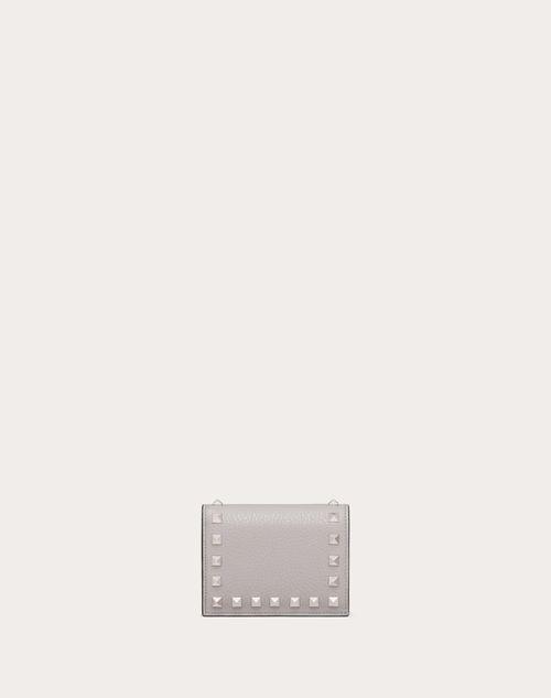 SMALL ROCKSTUD GRAINY CALFSKIN WALLET Product Image