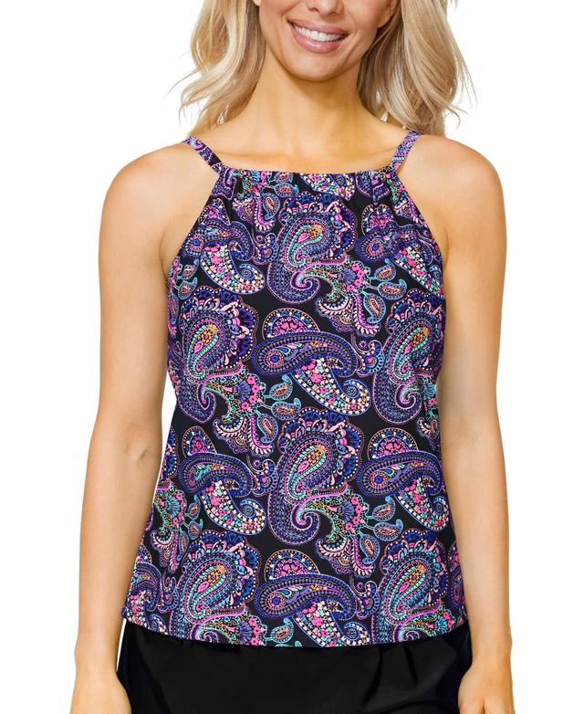 Island Escape Womens Printed Cali Underwire Tankini Swim Top, Created for Macys Product Image