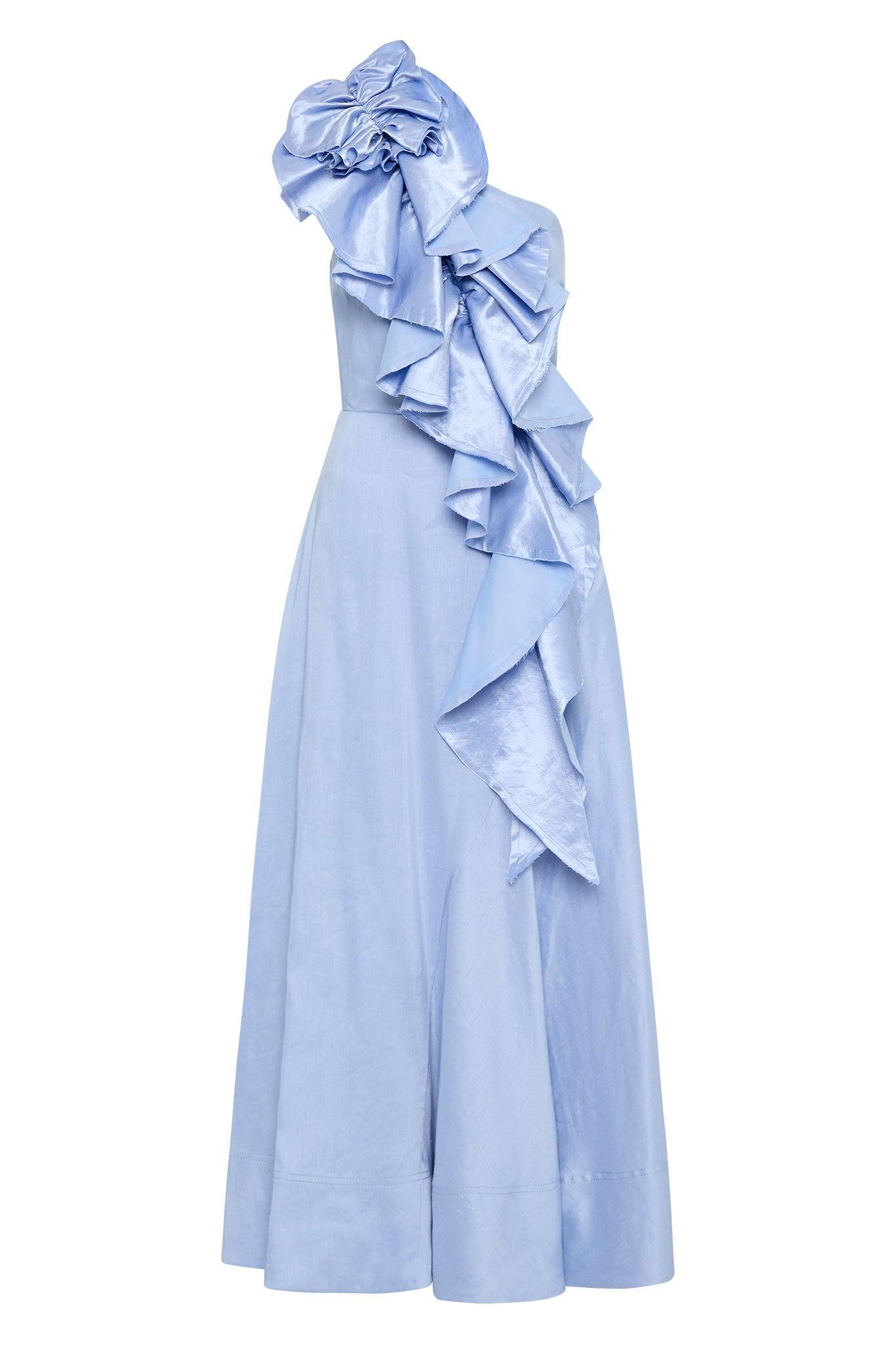 Adelia Ruffle Midi Dress Female Product Image