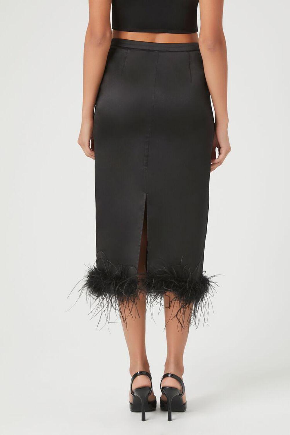 Feather-Trim Maxi Skirt | Forever 21 Product Image