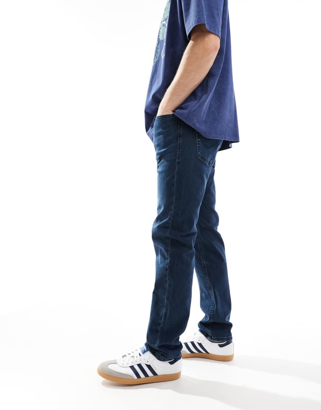 Jack & Jones Mike tapered jeans in dark blue wash  Product Image