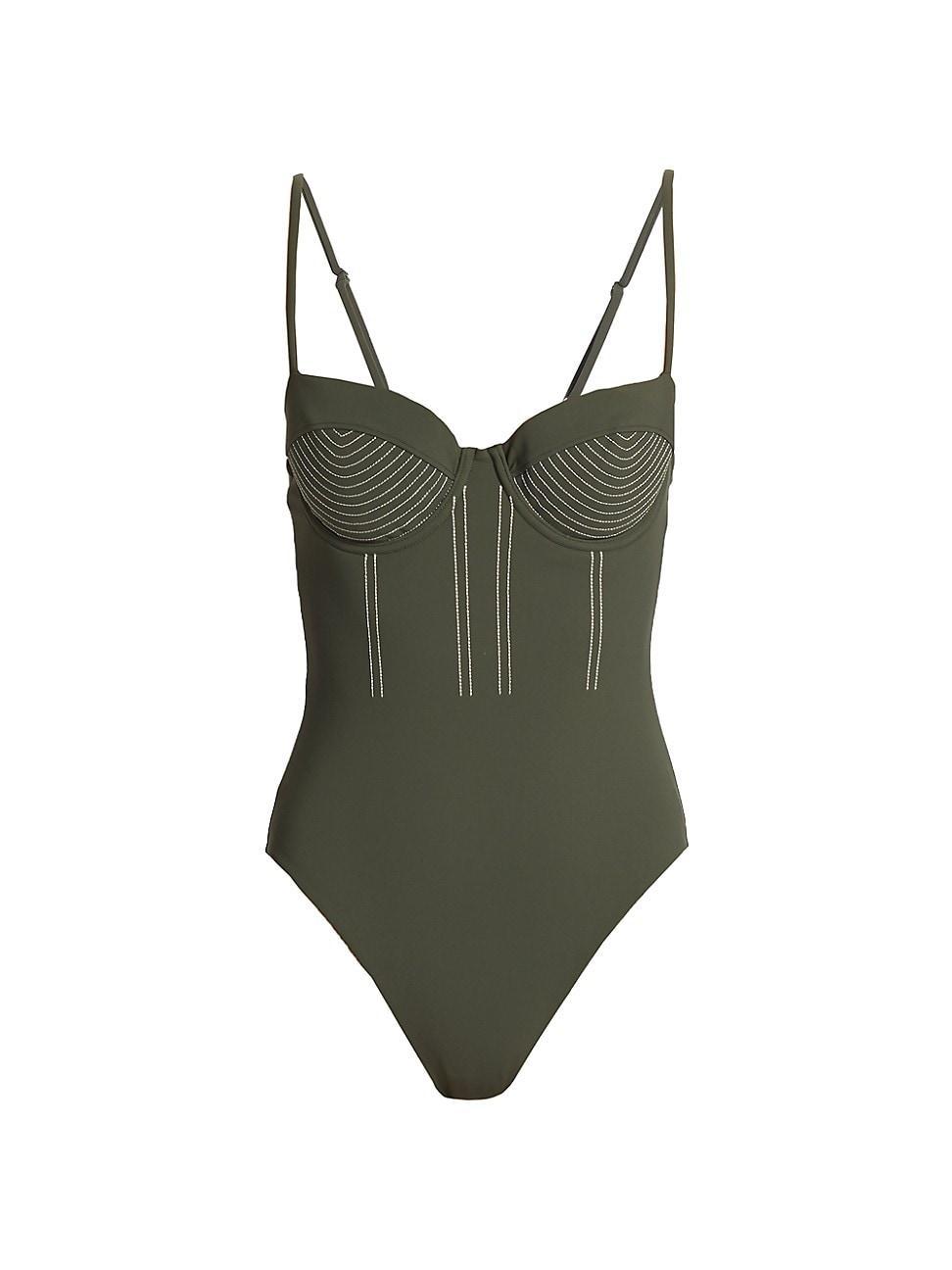 Womens Beatrix Bustier One-Piece Swimsuit Product Image