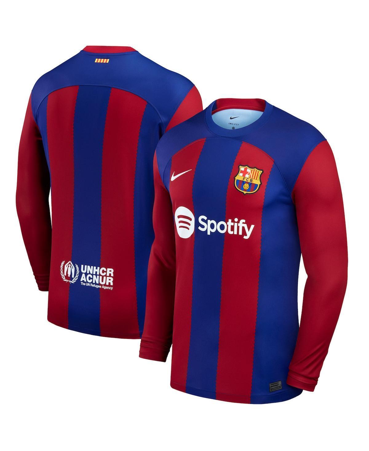 Mens Nike Royal Barcelona 2023/24 Home Stadium Replica Long Sleeve Jersey Product Image