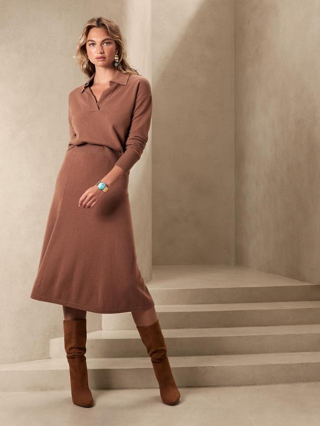 Cashmere Midi Sweater Skirt Product Image